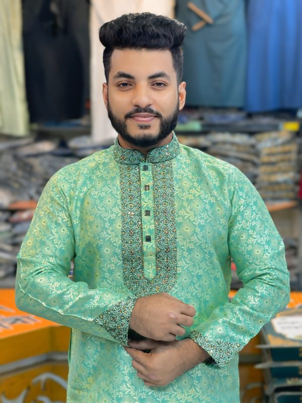 লাক্সারি কাতান পাঞ্জাবি [ LK-55 ] - Image 1