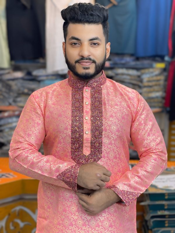 লাক্সারি কাতান পাঞ্জাবি [ LK-57 ] - Image 1